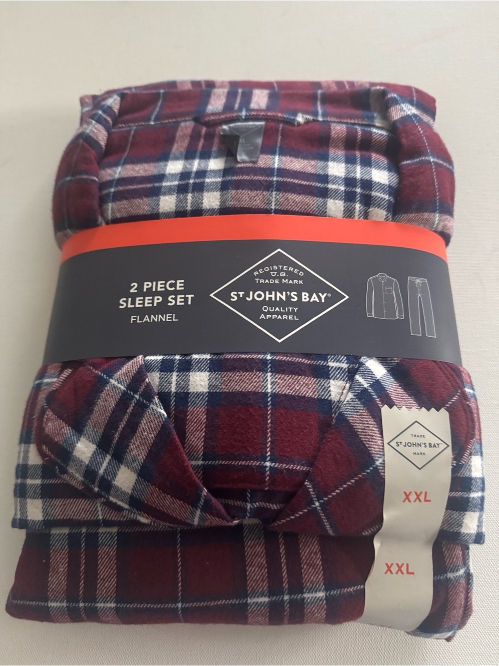 Flannel Pajamas Mens XXL Plaid